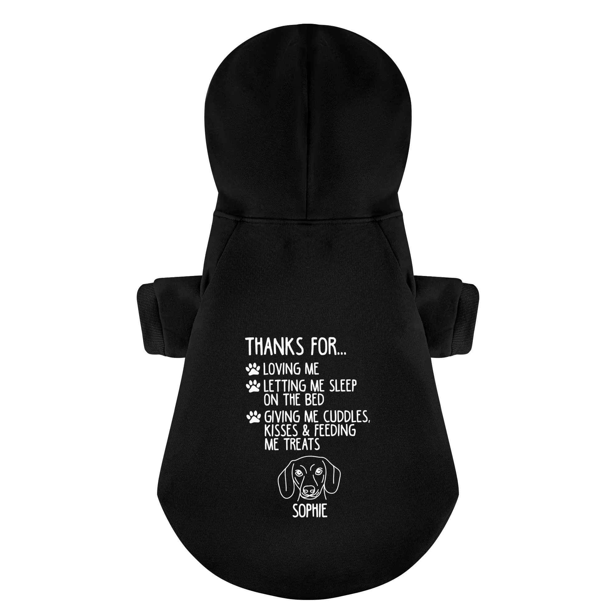 Abby - Personalized Dachshund Hoodies with your doxie name – Stylish, Cozy, and Premium 100% Cotton - Image 4