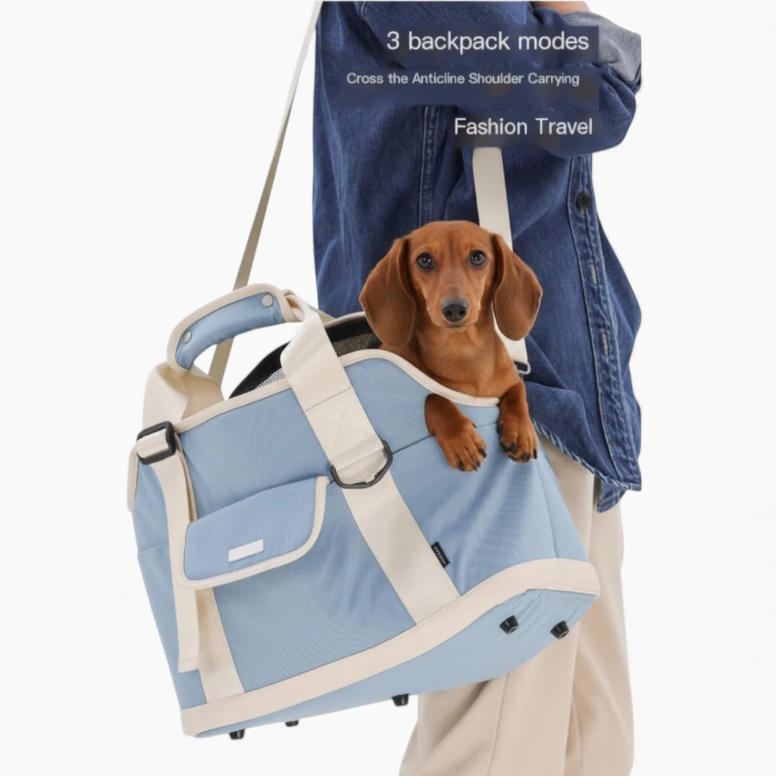 DoxiPort Dachshund Backpack Carrier – Portable Crossbody Outing Dog Bag - Image 5