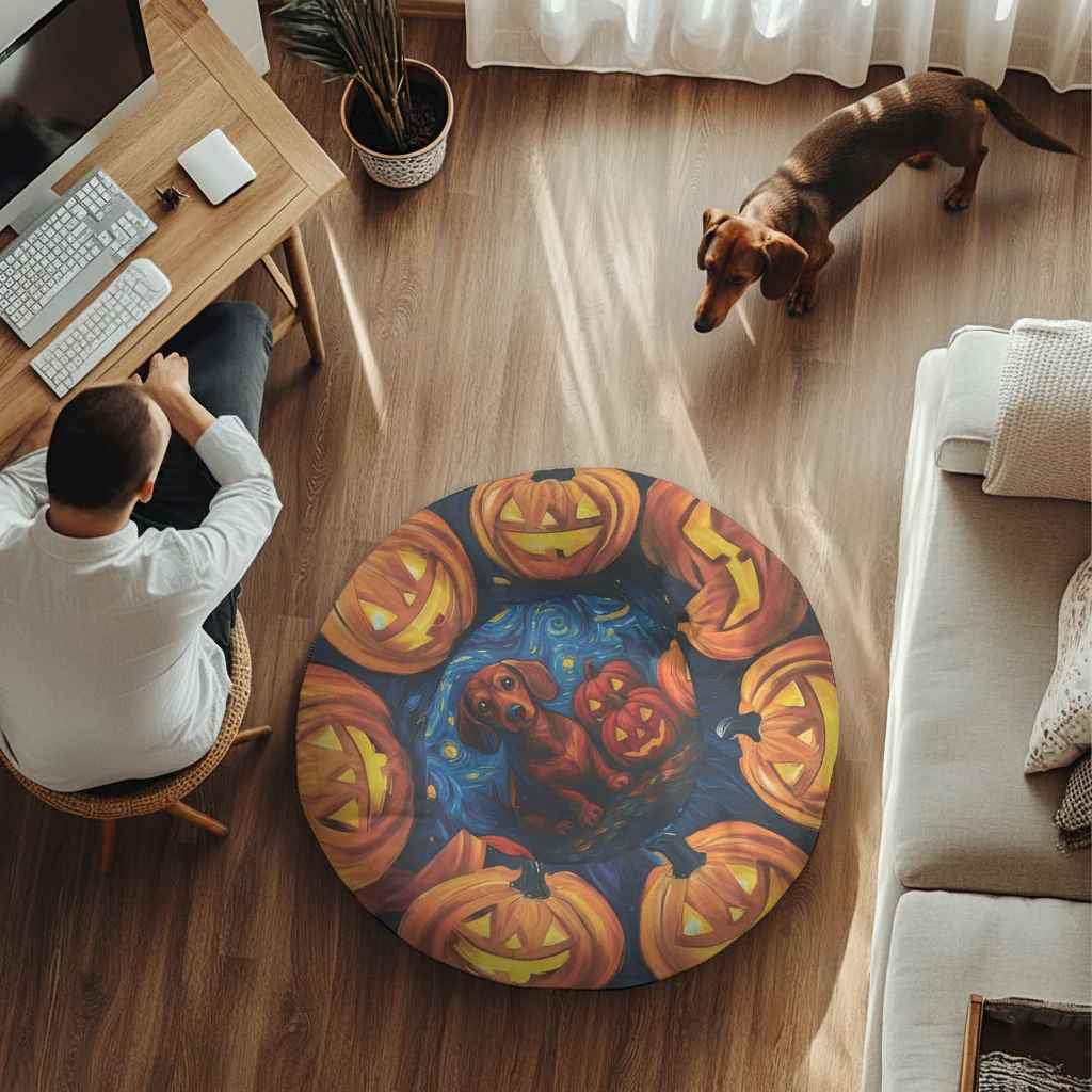 Casper - Cloud-Comfort Large Dachshund Bed | Anti-Anxiety Donut Bed for Dachshunds - Image 2