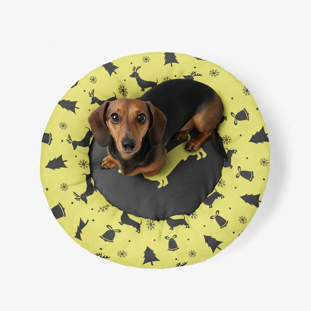 Peter - Cloud-Comfort Large Dachshund Bed | Anti-Anxiety Donut Bed for Dachshunds