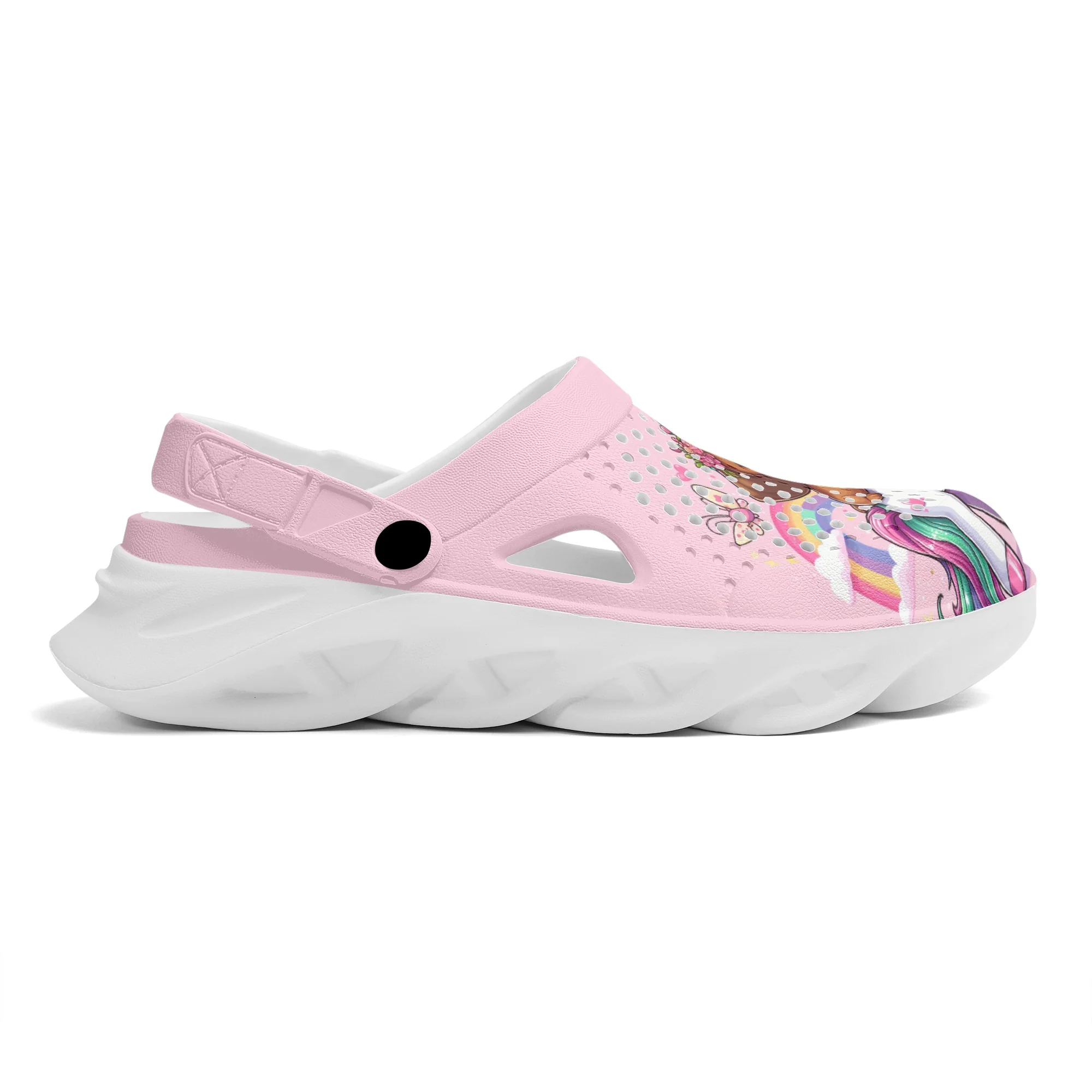Button - Summer Hollow Out Clogs - Image 5