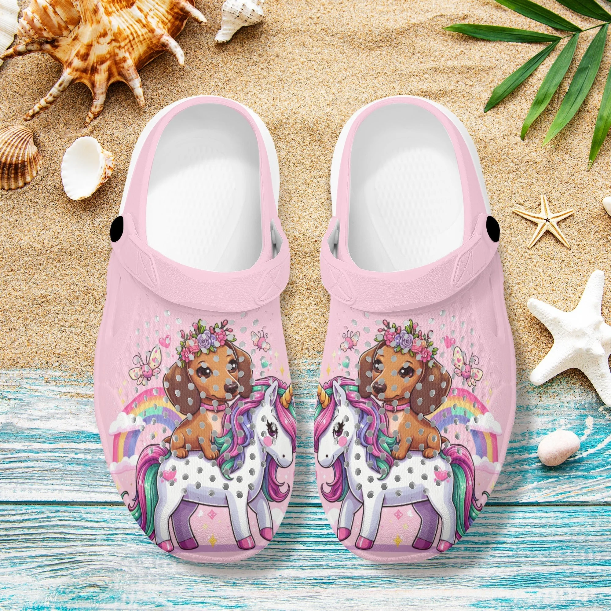 Button - Summer Hollow Out Clogs - Image 7