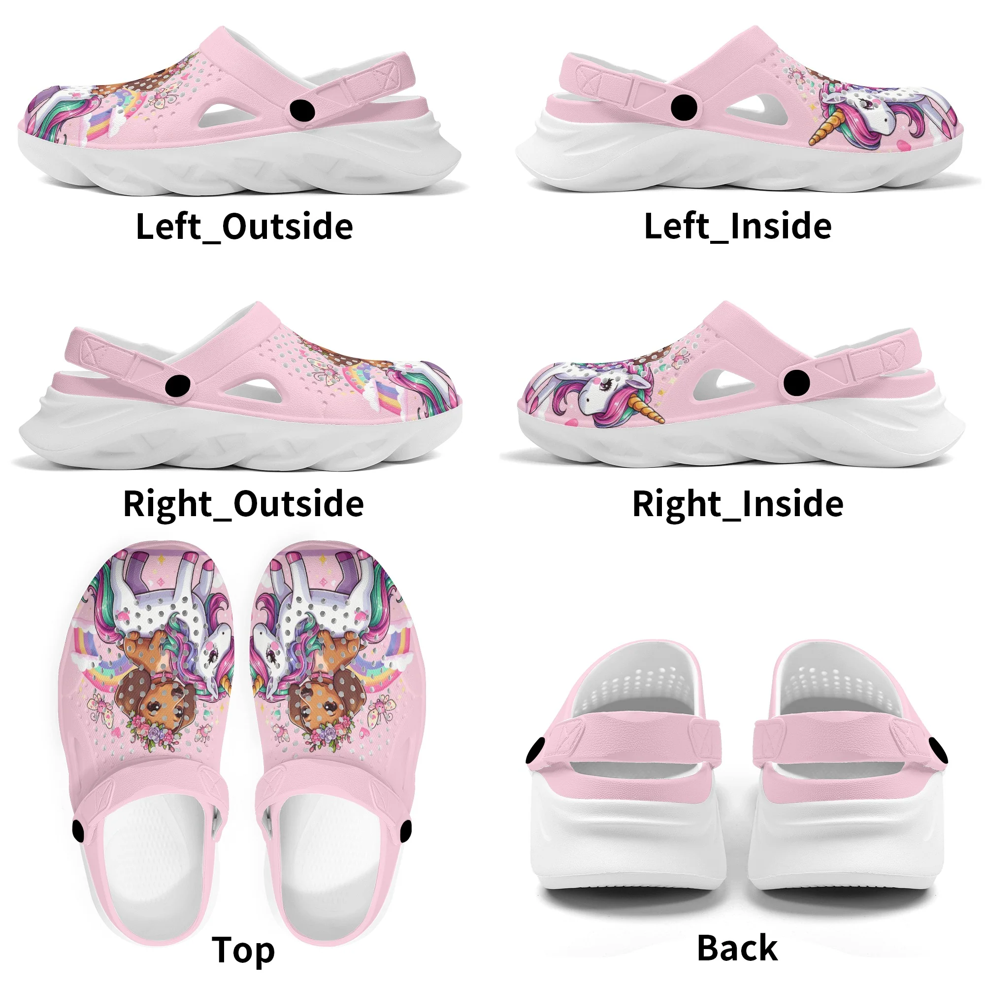 Button - Summer Hollow Out Clogs - Image 8