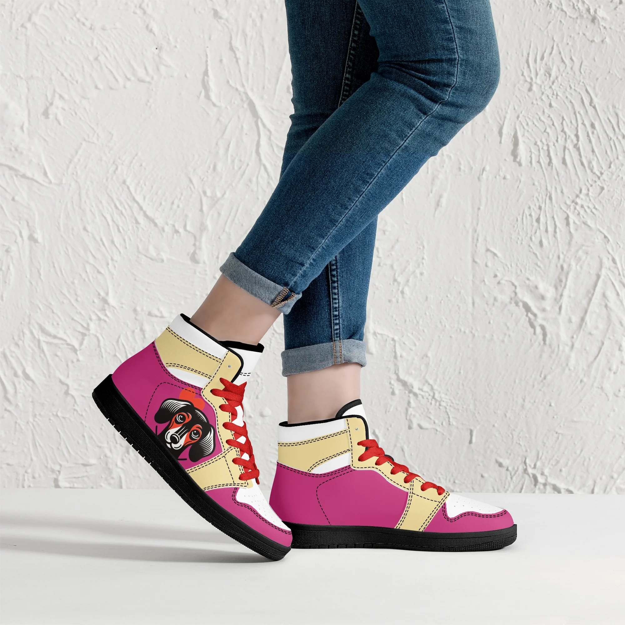 Calipso - High Top Leather Sneakers - Image 8