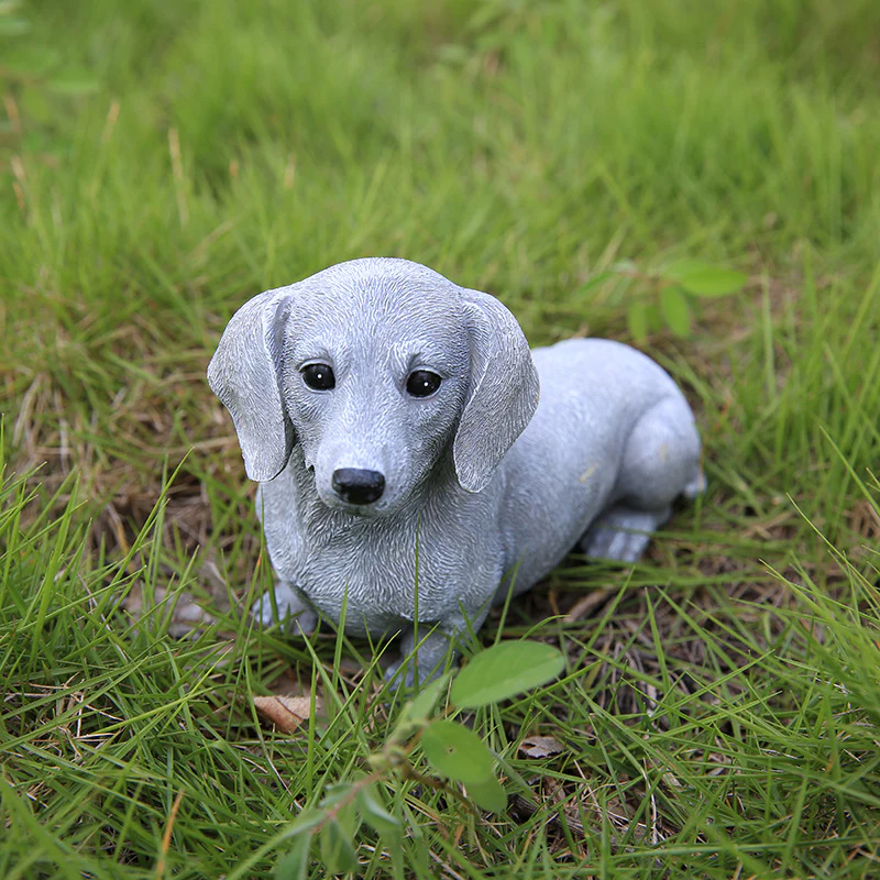 SculptedDoxie Charming Dachshund Statues Creative Garden Decor - Image 2