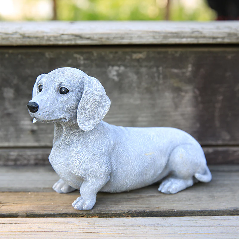 SculptedDoxie Charming Dachshund Statues Creative Garden Decor - Image 3