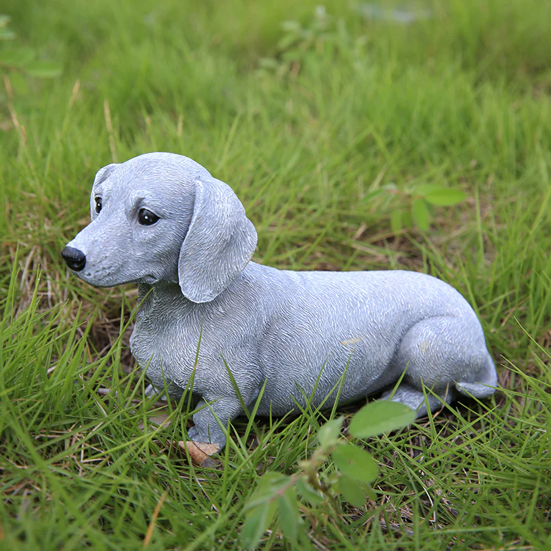 SculptedDoxie Charming Dachshund Statues Creative Garden Decor - Image 4