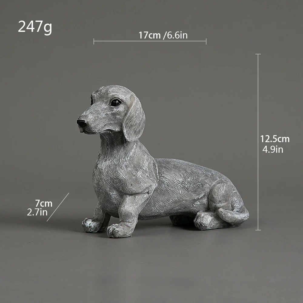 SculptedDoxie Charming Dachshund Statues Creative Garden Decor - Image 8