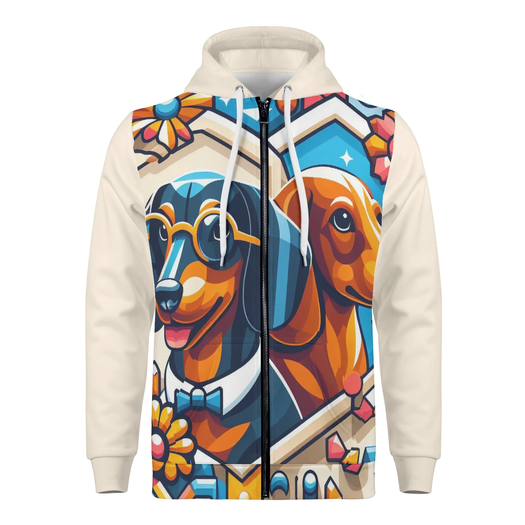 Clara - All Over Print Zip Up Hoodie - Image 5