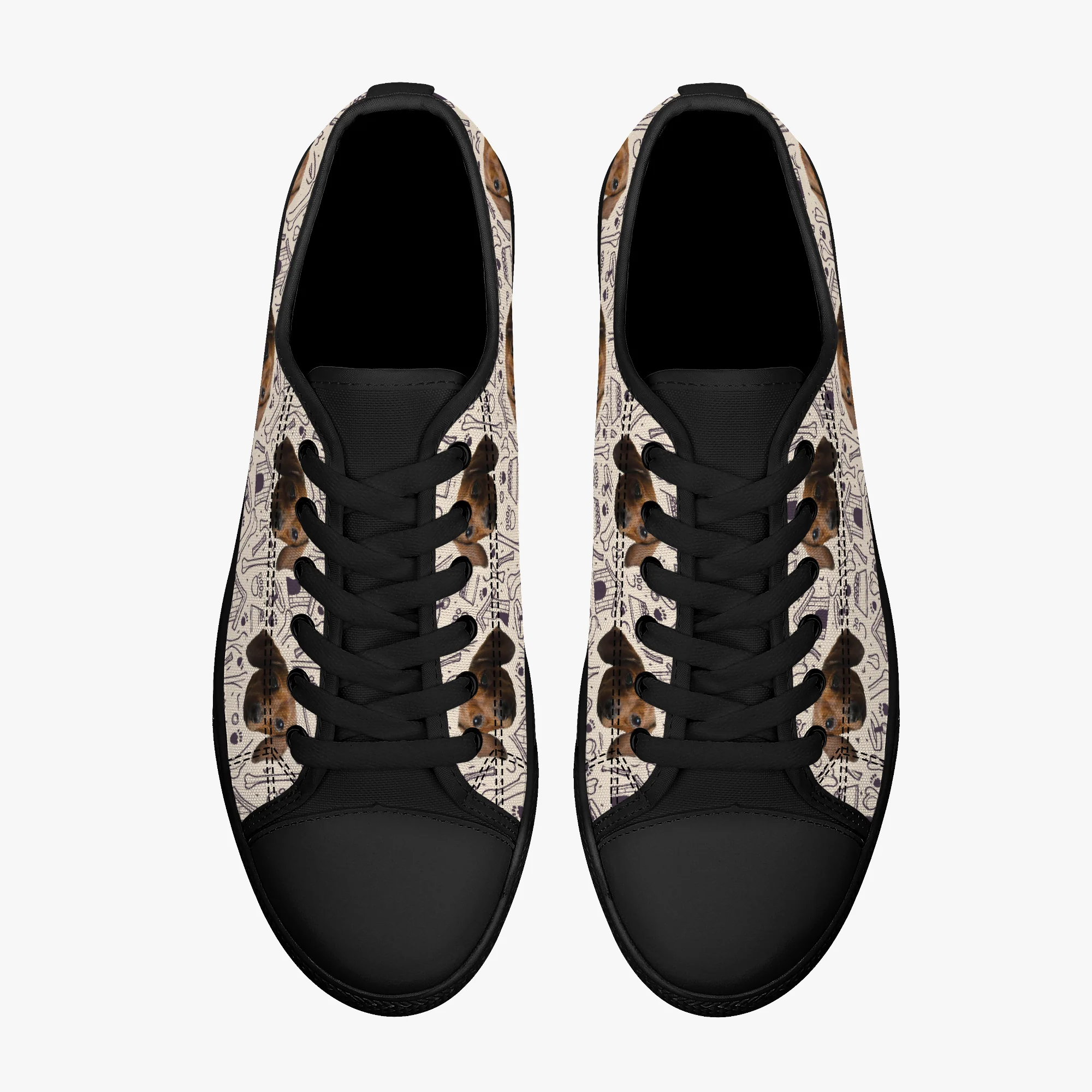 Cocoa - Personalized Classic Low-Top Canvas Shoes - Image 11