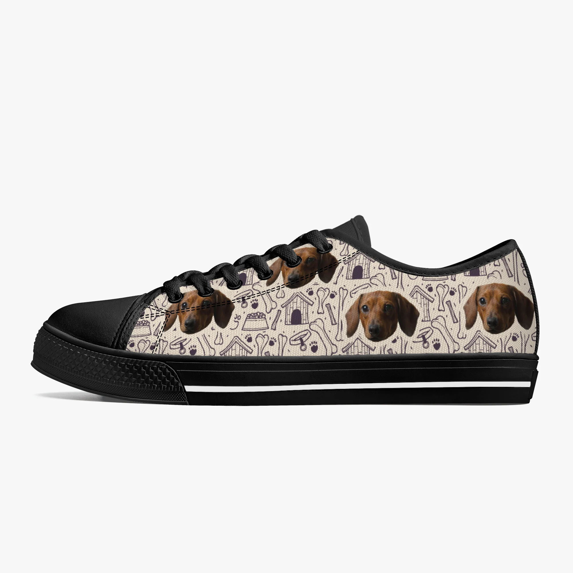 Cocoa - Personalized Classic Low-Top Canvas Shoes - Image 13
