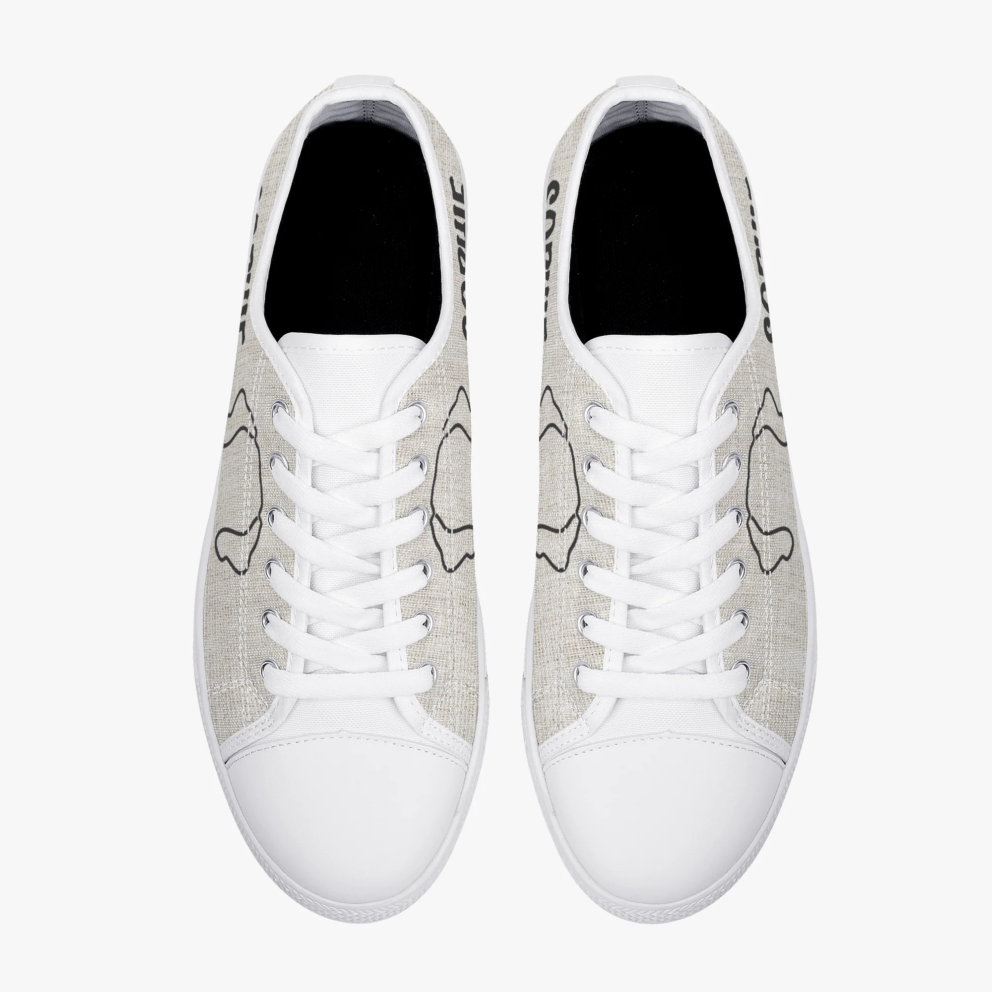Cheese - Personalized Classic Low-Top Canvas Shoes - Image 13