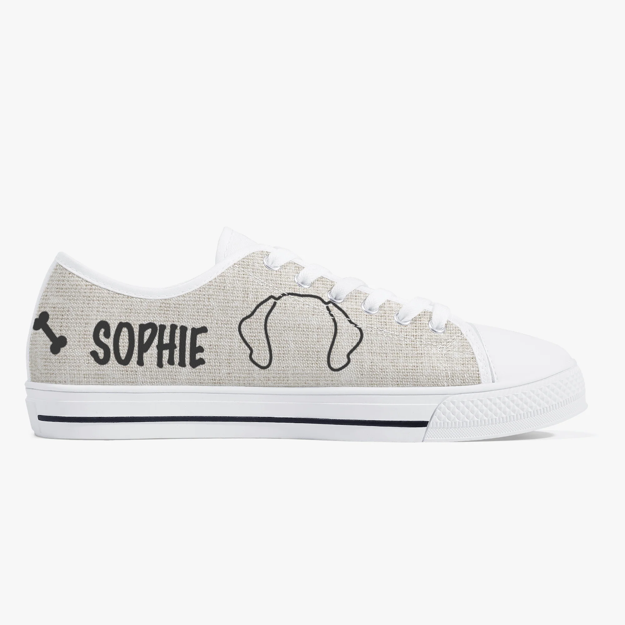 Cheese - Personalized Classic Low-Top Canvas Shoes - Image 7