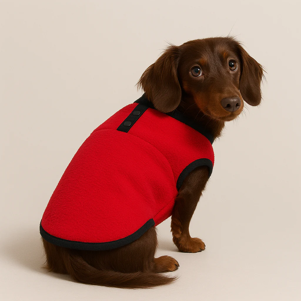 Cozy Doxie Sweater Soft Fleece Vest for Your Dachshund - Image 2