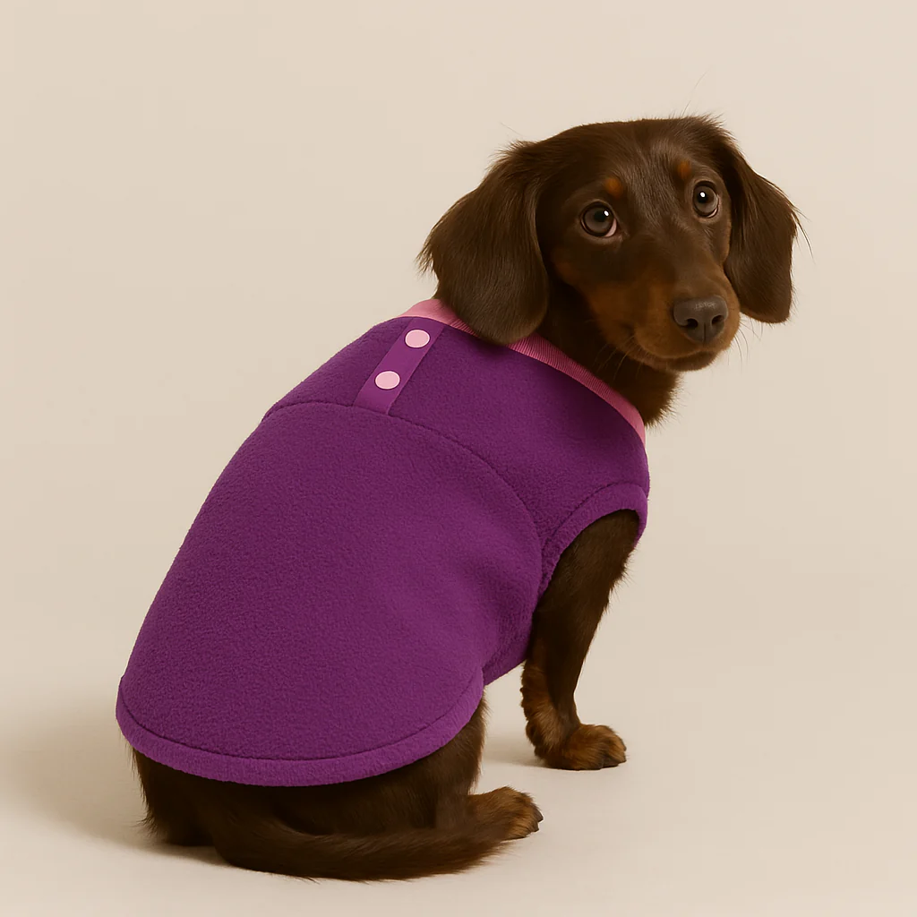 Cozy Doxie Sweater Soft Fleece Vest for Your Dachshund - Image 3
