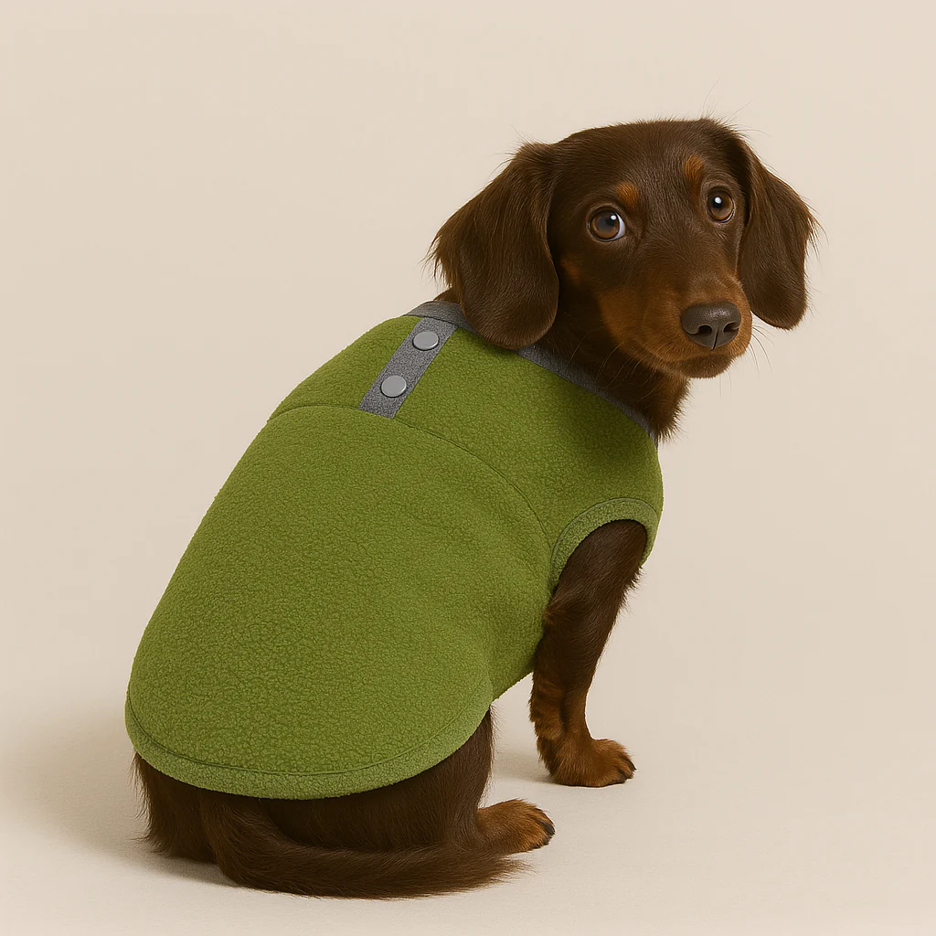 Cozy Doxie Sweater Soft Fleece Vest for Your Dachshund - Image 4