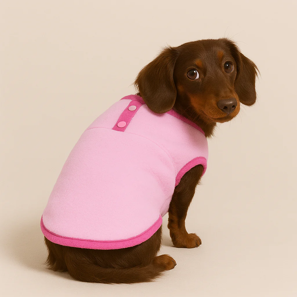 Cozy Doxie Sweater Soft Fleece Vest for Your Dachshund - Image 5