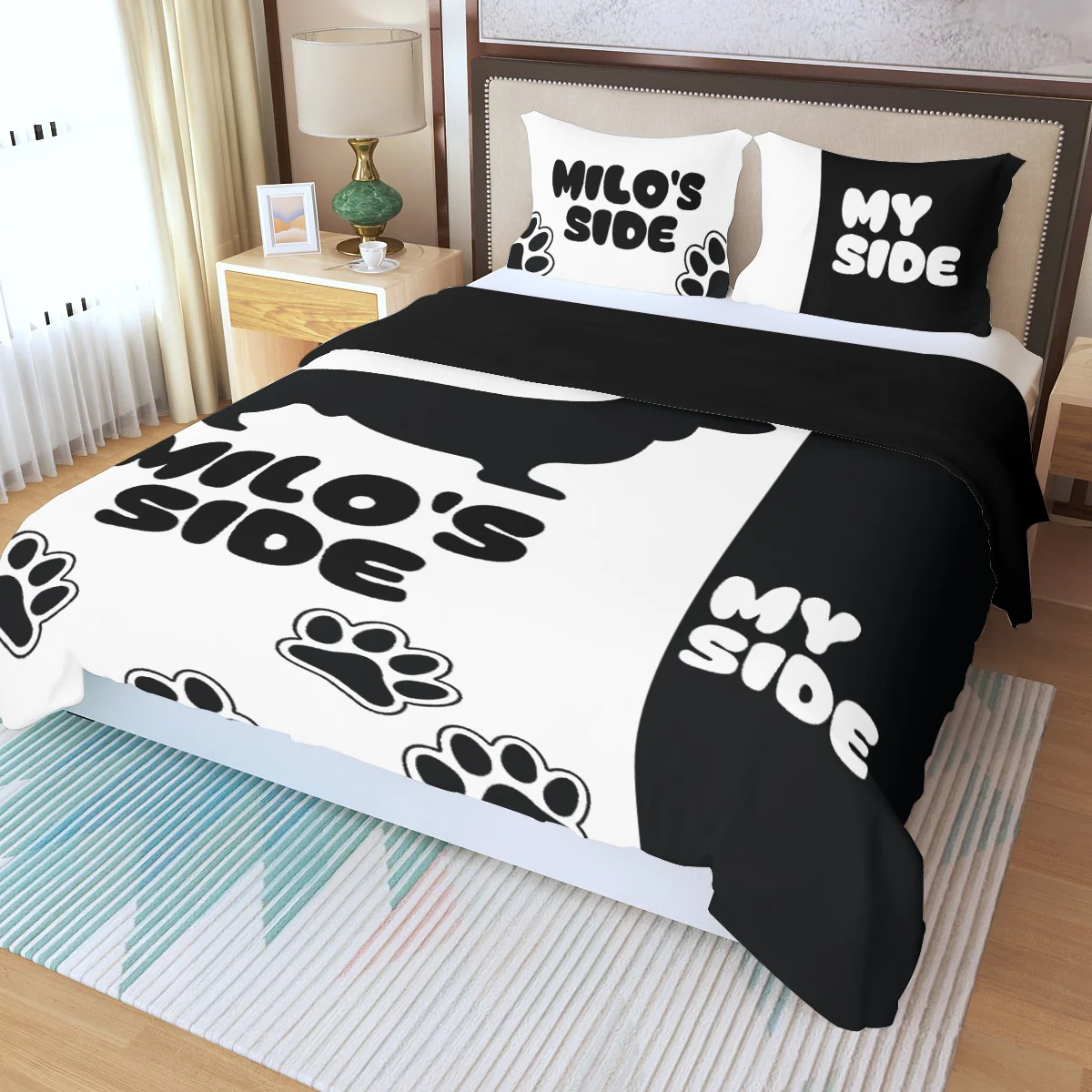 Custom Bedding Set with Dachshund's Name - Bedding Set for dachshund lovers - Image 7