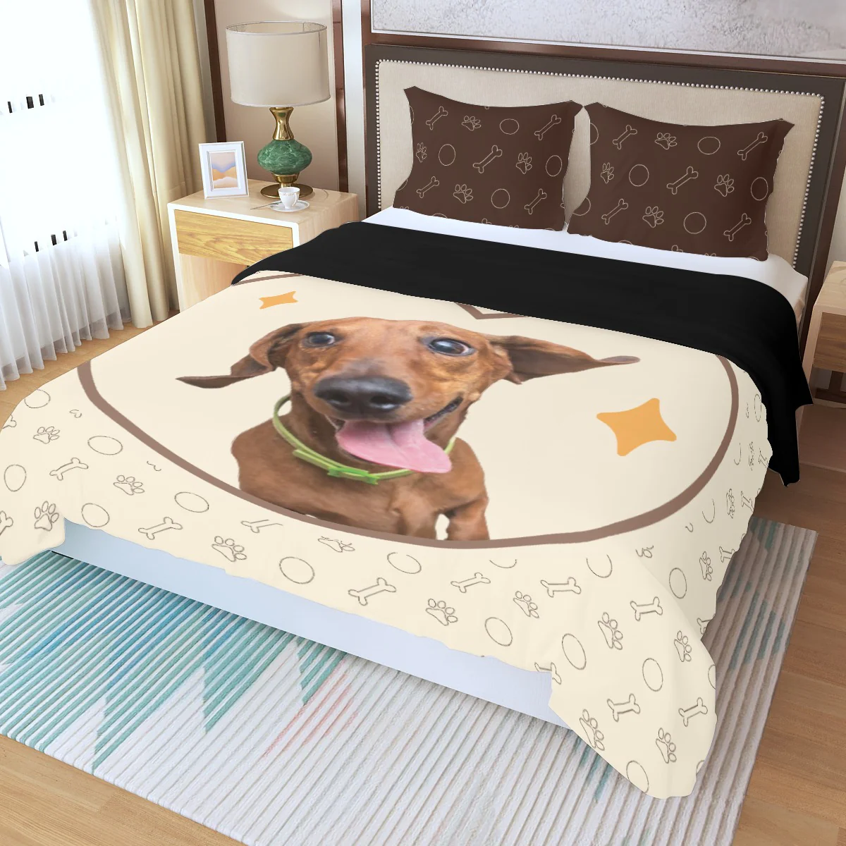 Custom Bedding Set with Dachshund's Picture - Bedding Set - Image 7