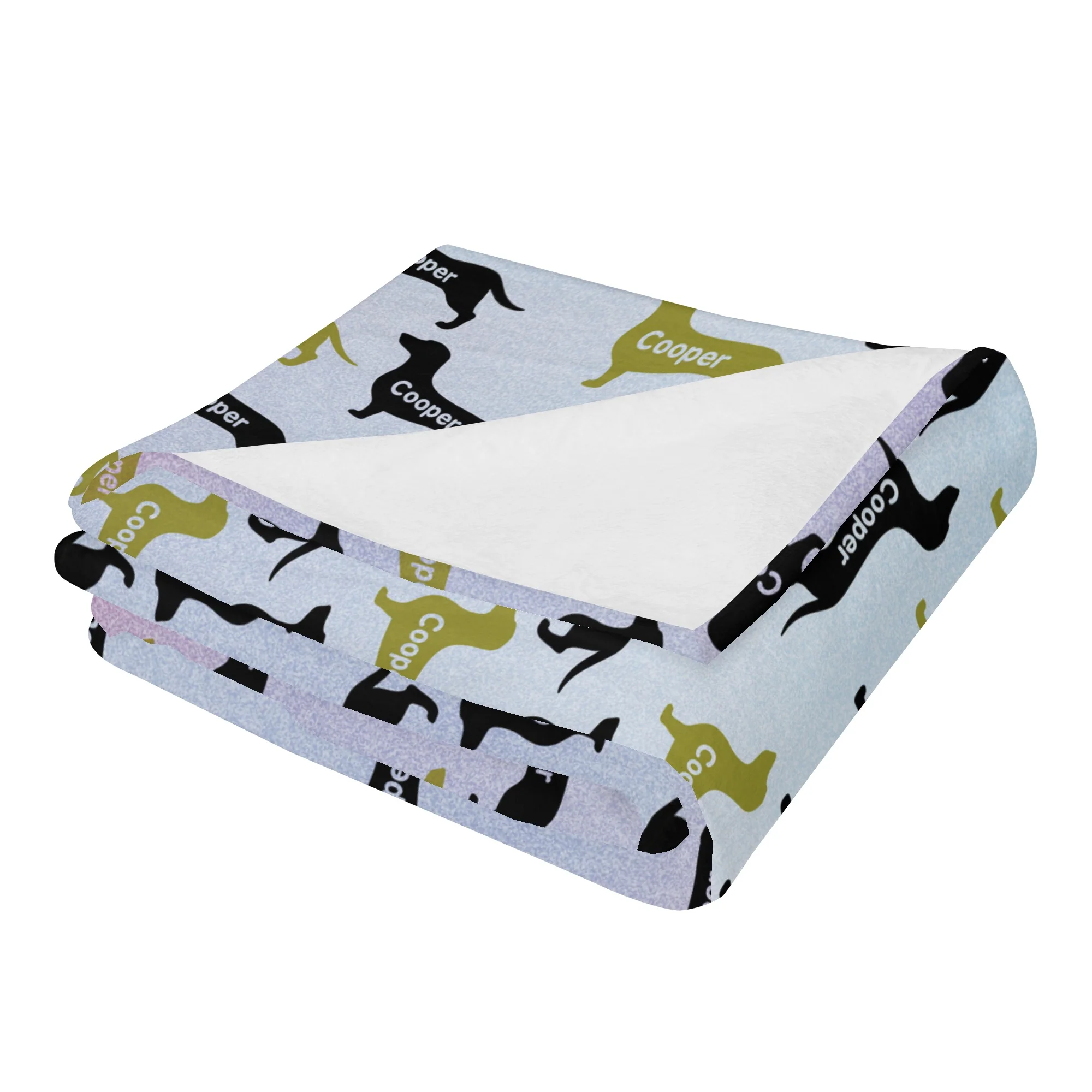 Custom blanket with dachshund name - Blanket - Image 4