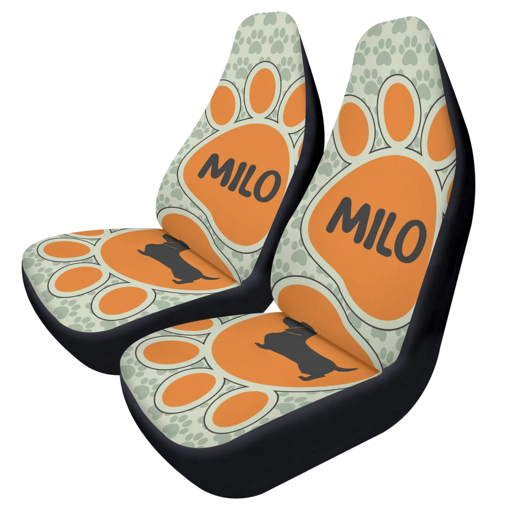 Custom Car Seat Cover with Dachshunds Name - Car Seat Cover (2 pcs) - Image 3