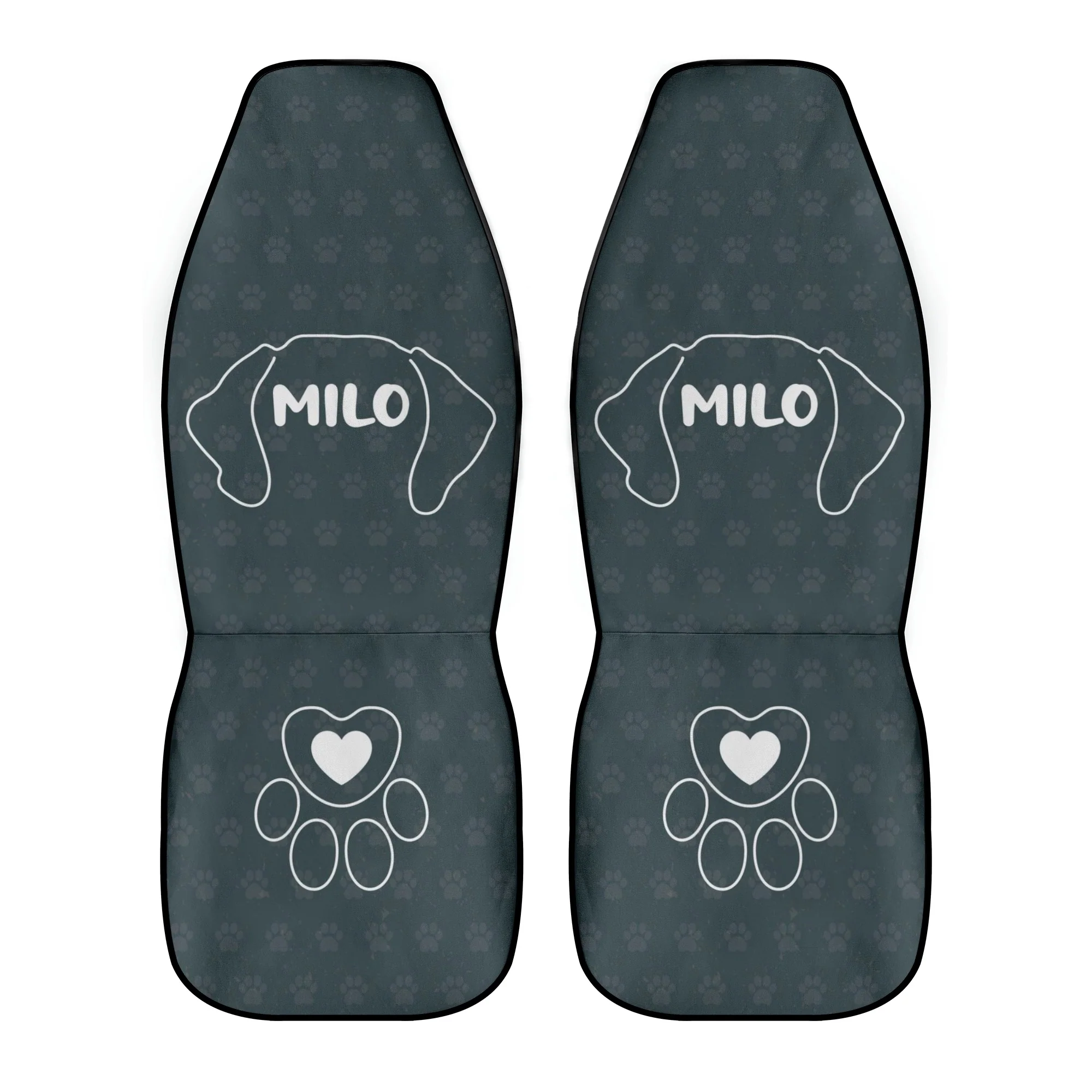 Custom Car Seat Cover with Dachshunds Name - Car Seat Cover (2 pcs) - Image 6