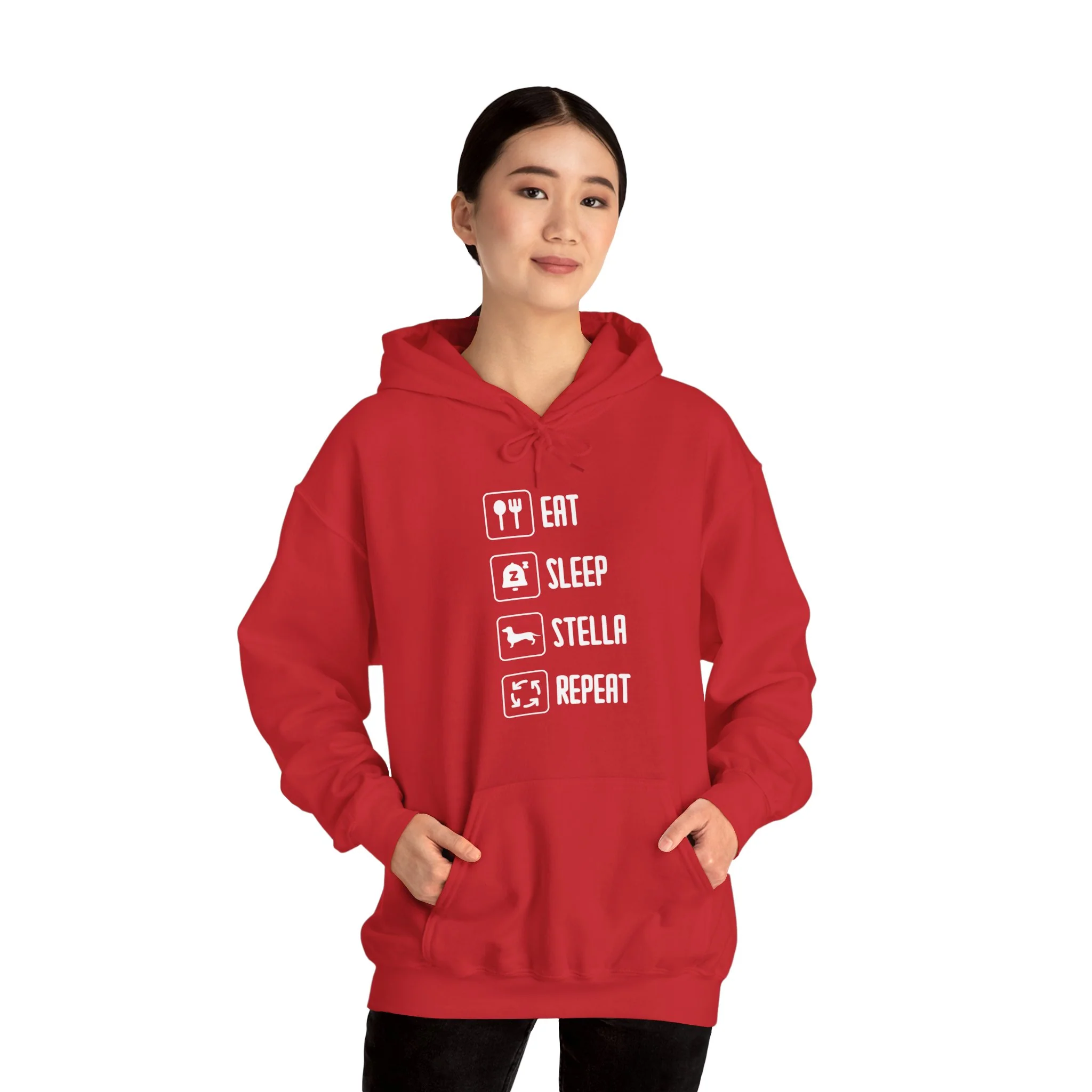 Custom Hoodie with dachshund Name  - Unisex Hoodie - Image 5