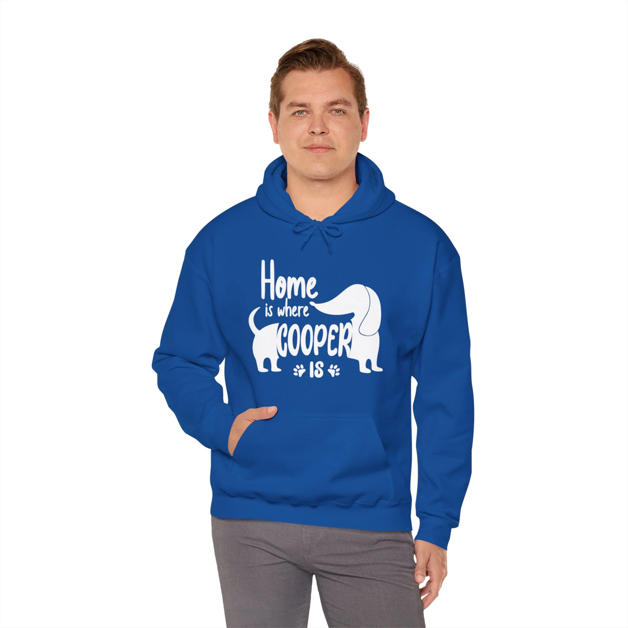 Custom Hoodie with dachshund Name  - Unisex Hoodie - Image 5