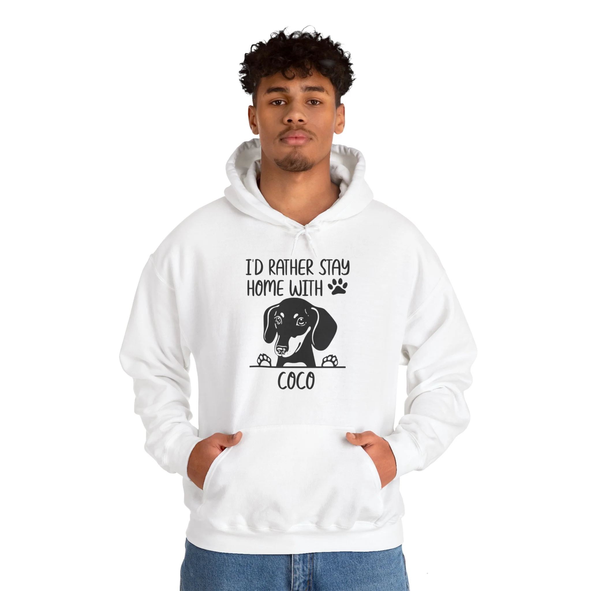 Custom Hoodie with dachshund Name - Unisex Hoodie - Image 7