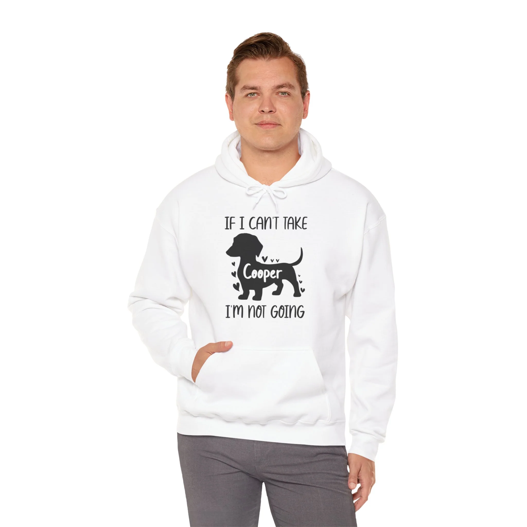 Custom Hoodie with dachshund Name - Unisex Hoodie - Image 3