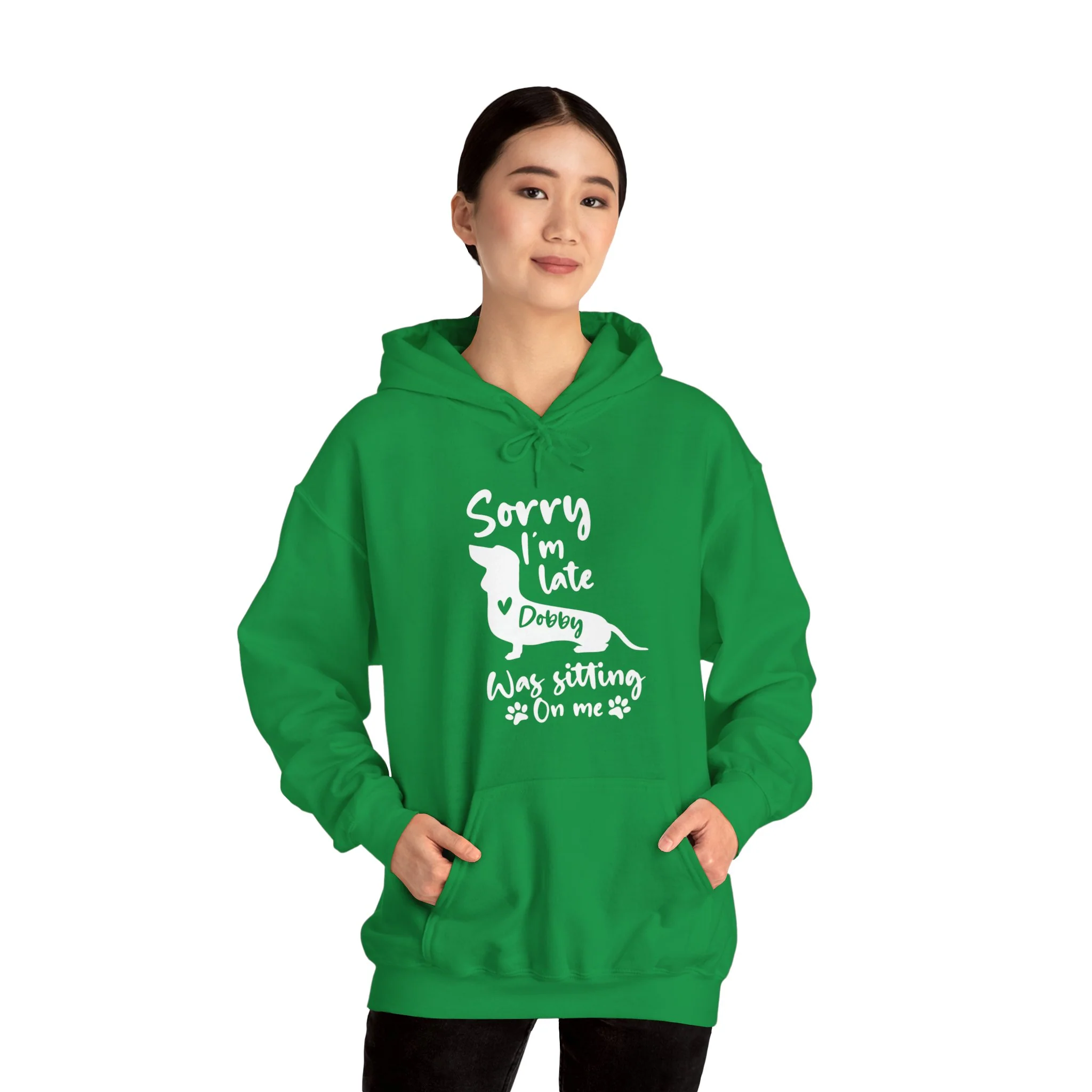 Custom Hoodie with dachshund Name  - Unisex Hoodie - Image 5