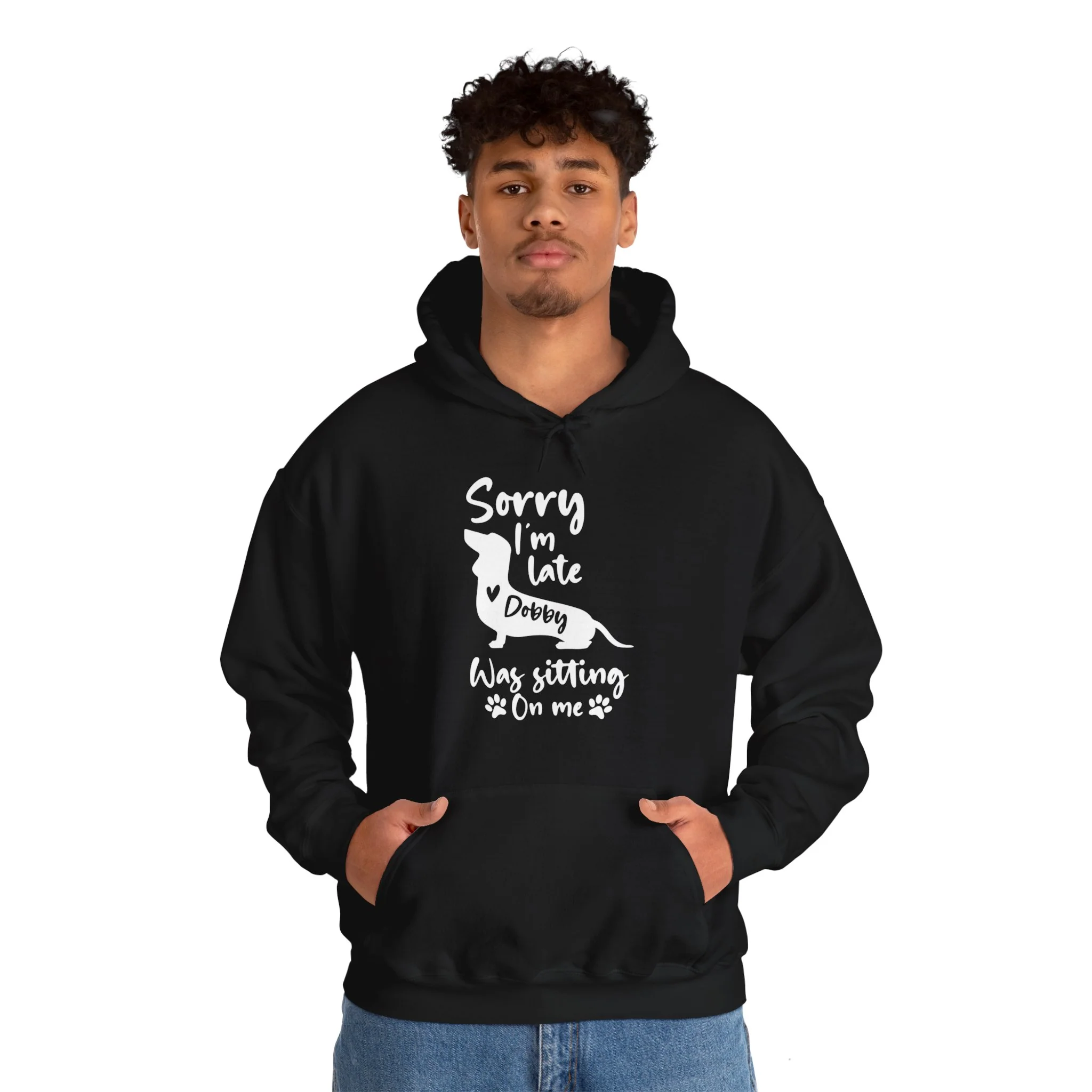 Custom Hoodie with dachshund Name  - Unisex Hoodie - Image 8