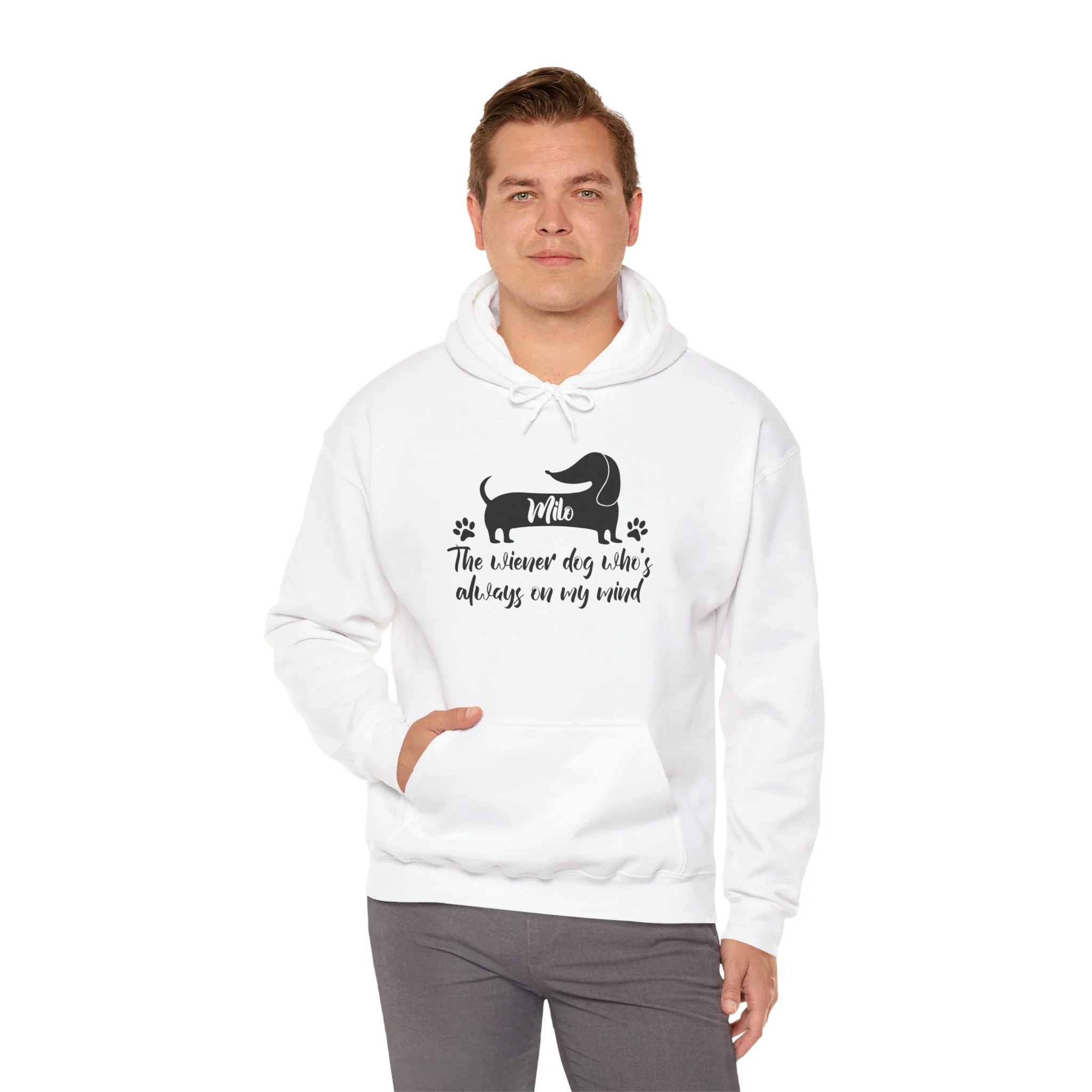 Custom Hoodie with dachshund Name - Unisex Hoodie