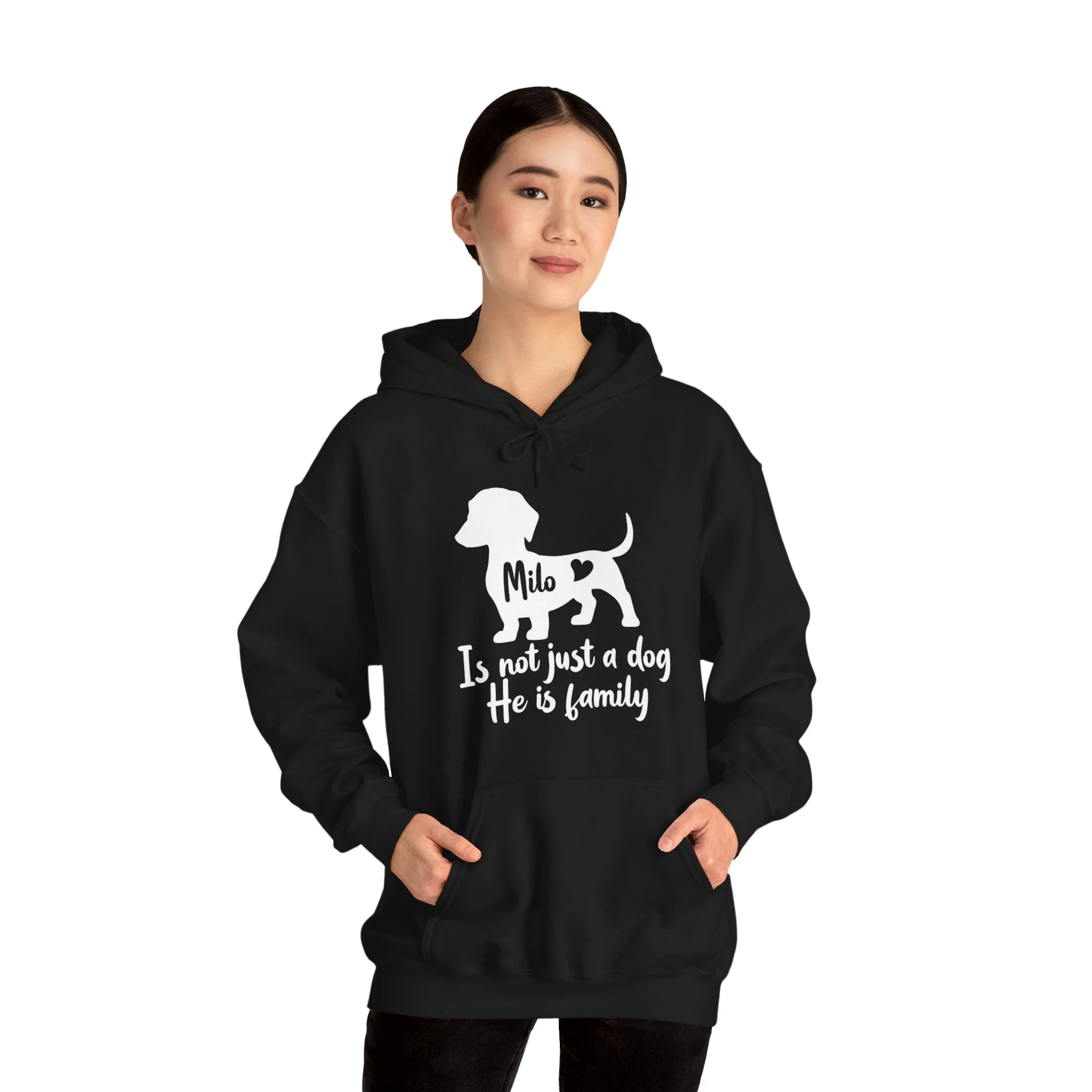 Custom Hoodie with dachshund Name - Unisex Hoodie - Image 5