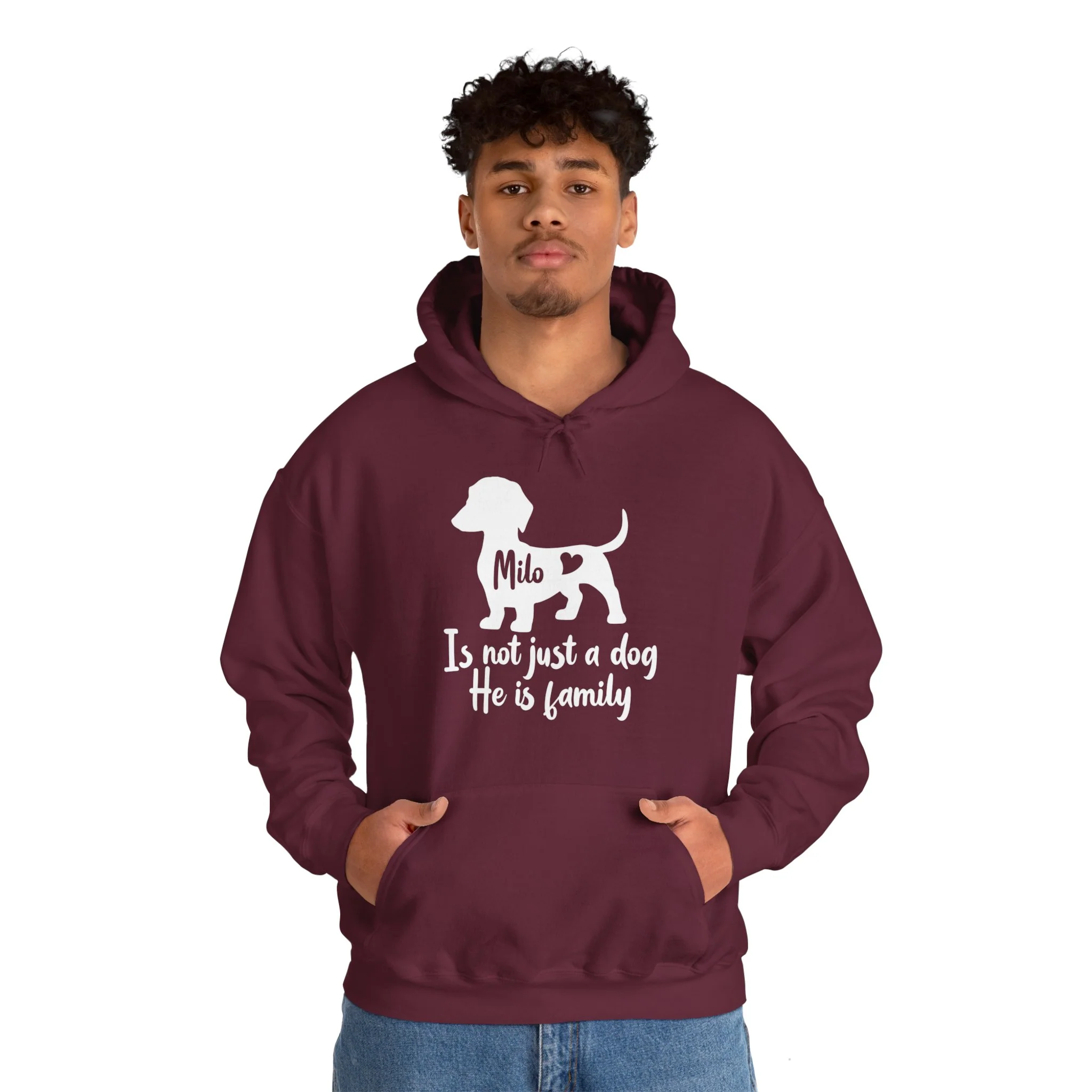 Custom Hoodie with dachshund Name - Unisex Hoodie - Image 7