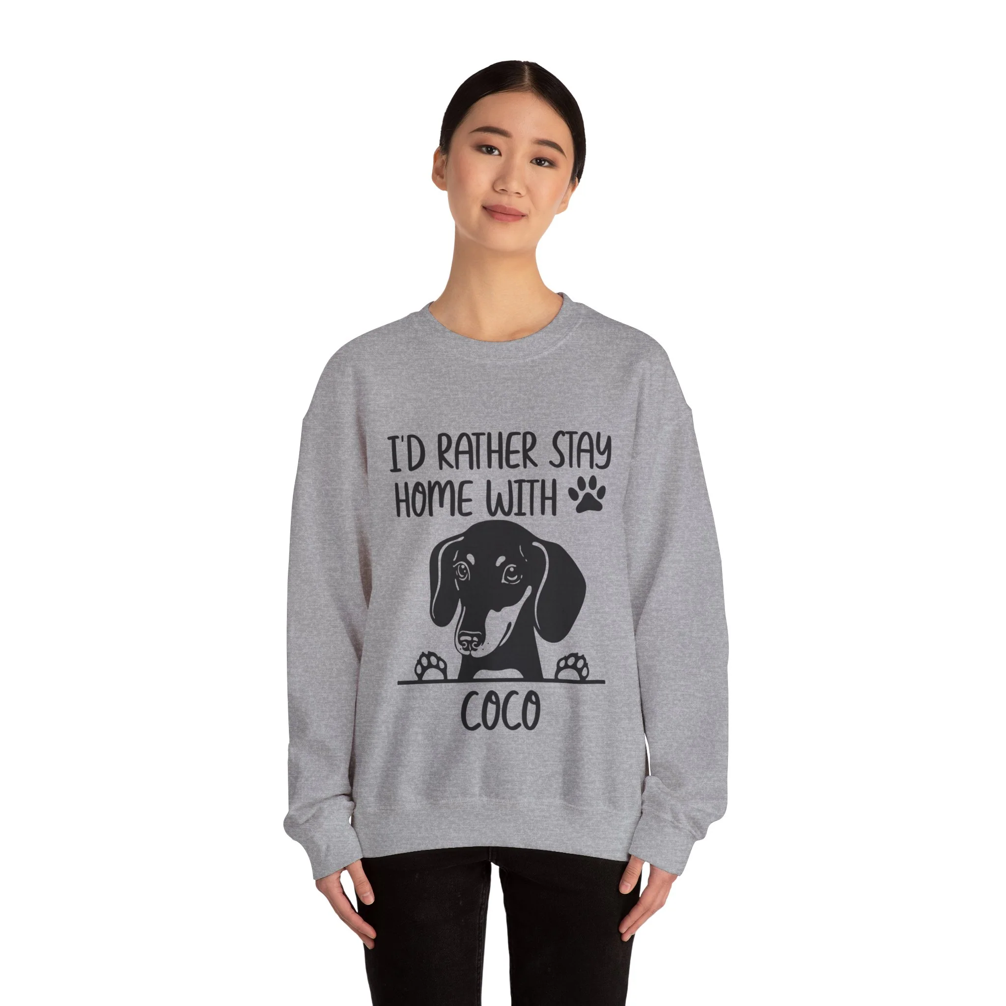 Custom Sweatshirt with dachshund Name - Unisex Sweatshirt - Image 9