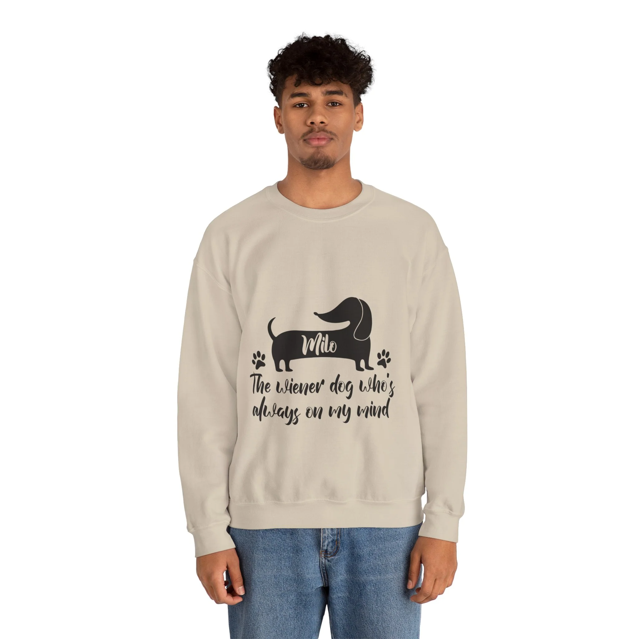 Custom Sweatshirt with dachshund Name - Unisex Sweatshirt - Image 8