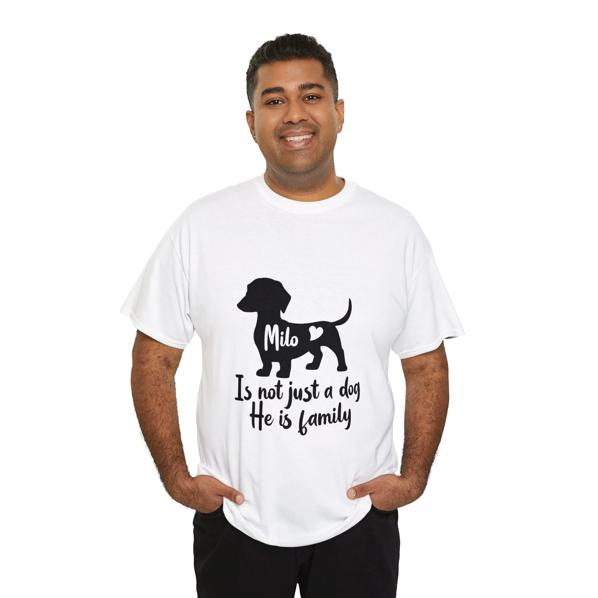 My family - Custom T-shirt with dachshund Name - Image 2