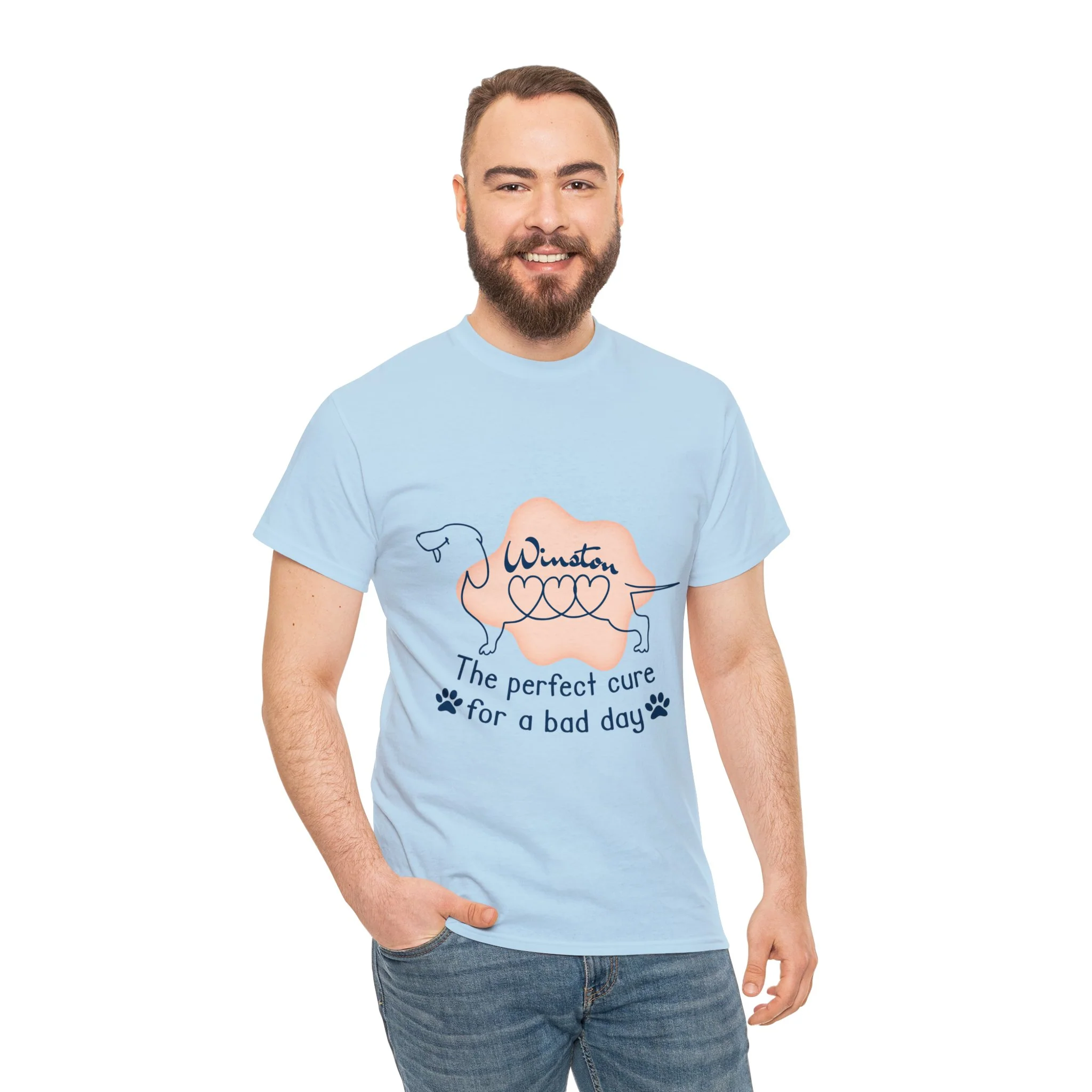 Custom T-shirt  with dachshund  Name - Image 4