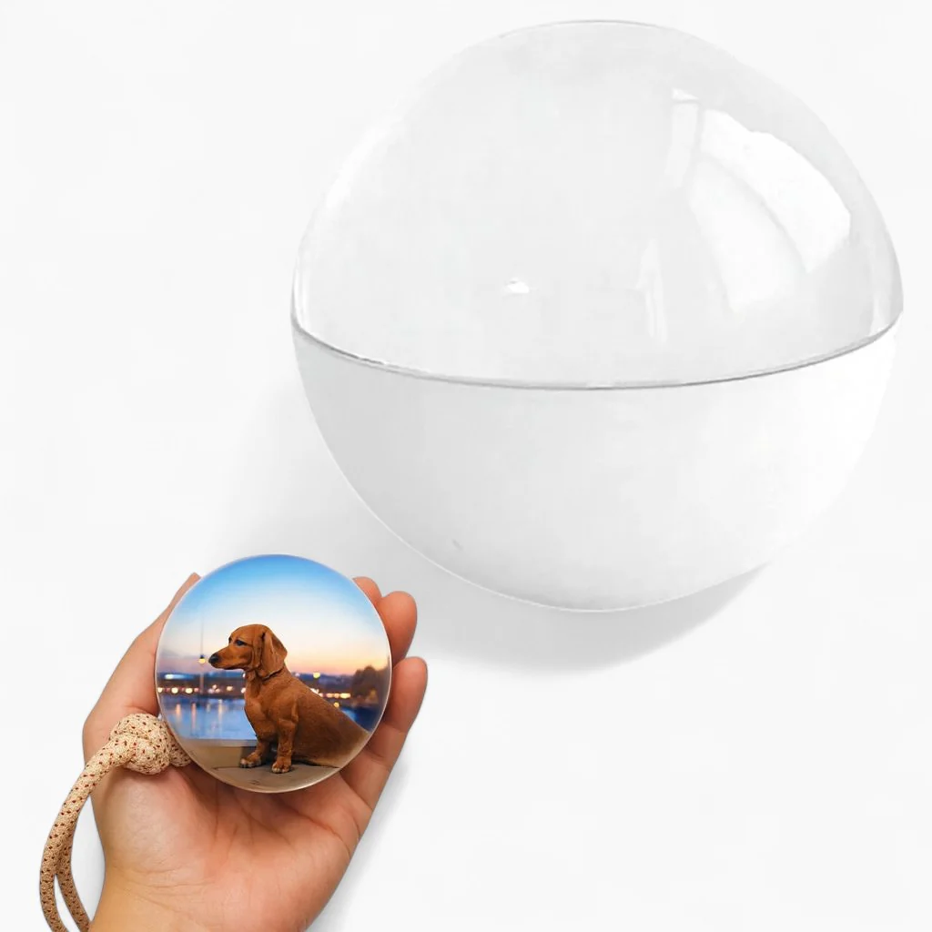 PawSphere Dachshund Crystal Ball – Customizable 3D Photo & Video Keepsake Gift - Image 2