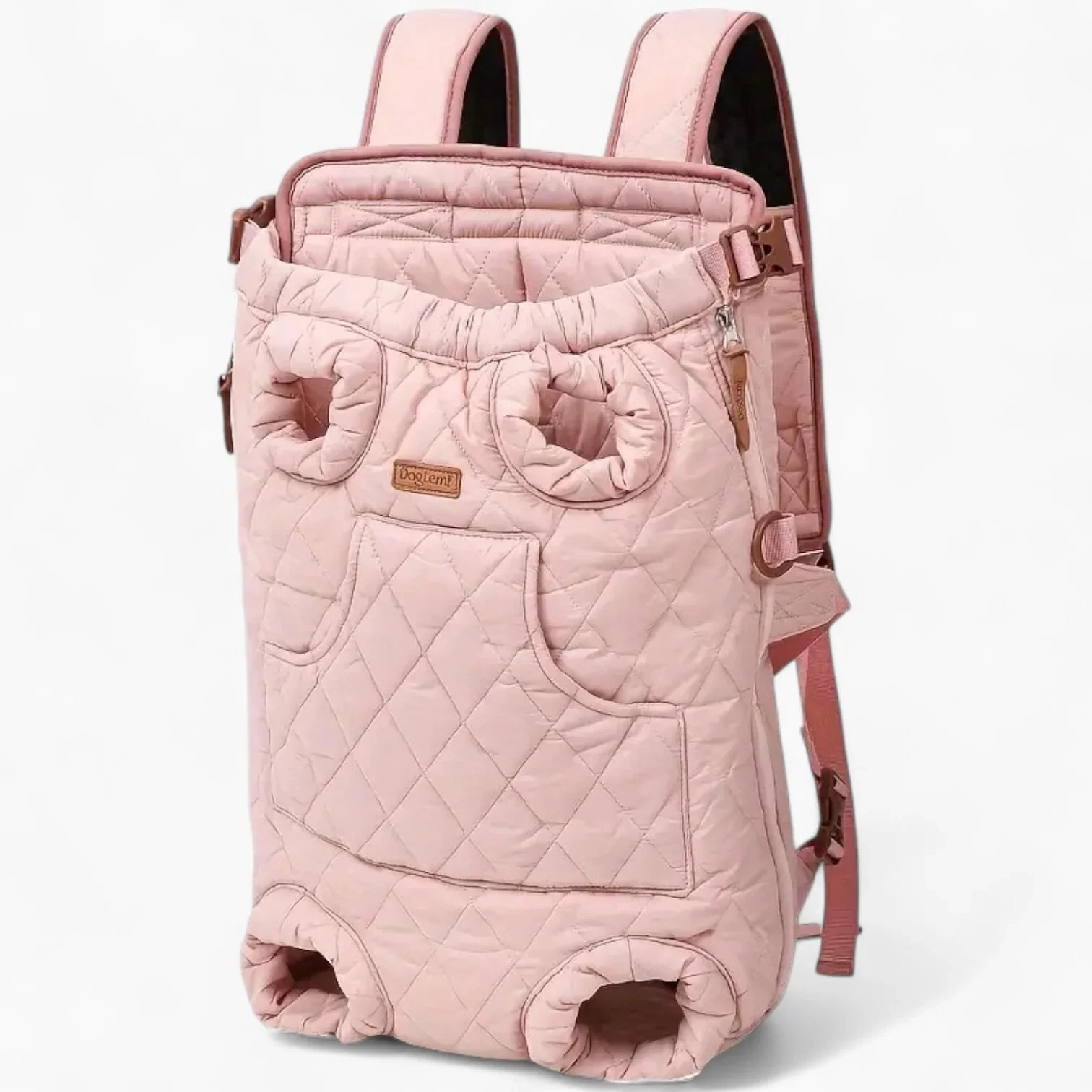 QuiltEase Dachshund Backpack Carrier – Hands-Free Cozy Secure Travel Bag - Image 3