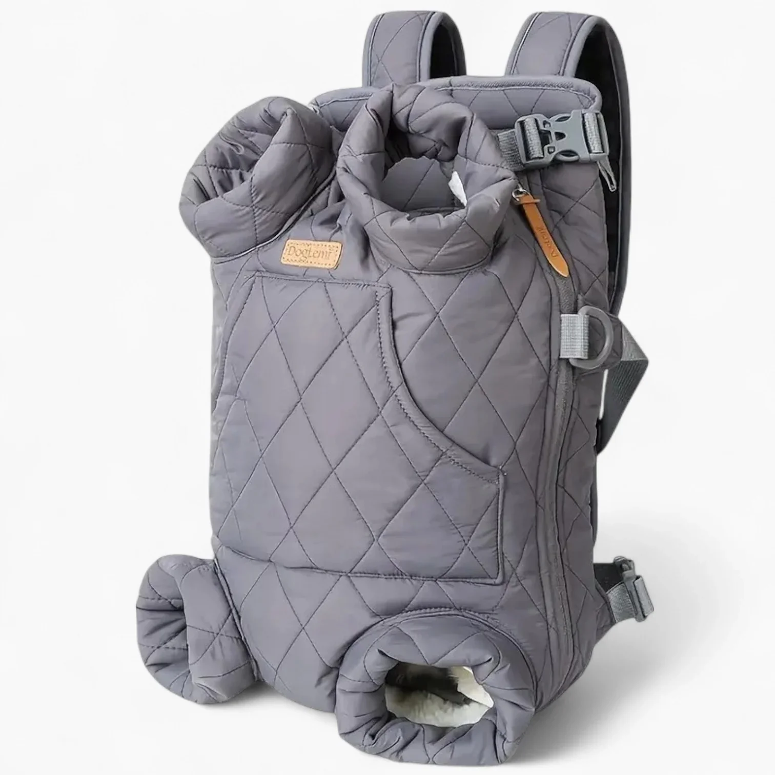 QuiltEase Dachshund Backpack Carrier – Hands-Free Cozy Secure Travel Bag - Image 7