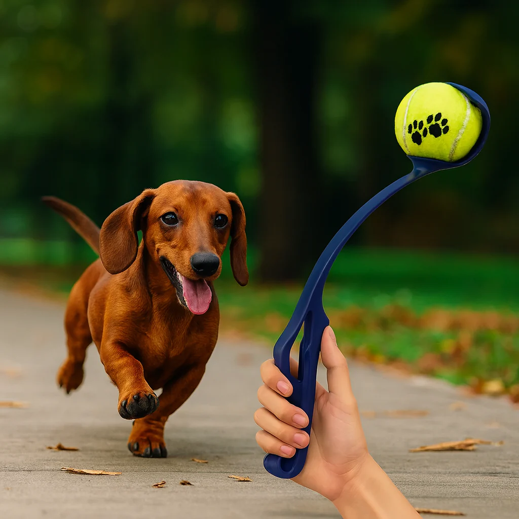 FetchPup Dachshund Ball Launcher – Throwing Stick Dog Toy - Image 7