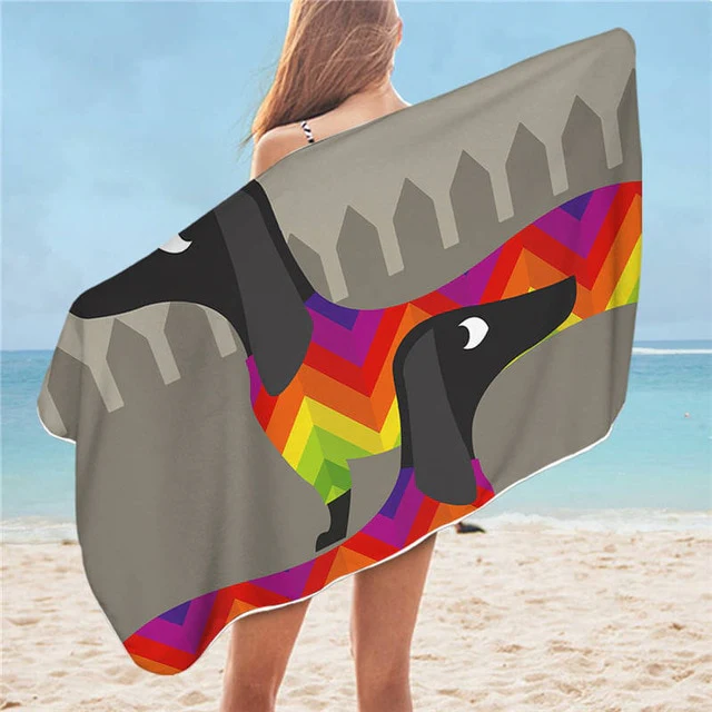 Dachshund Beach Towel - Image 11