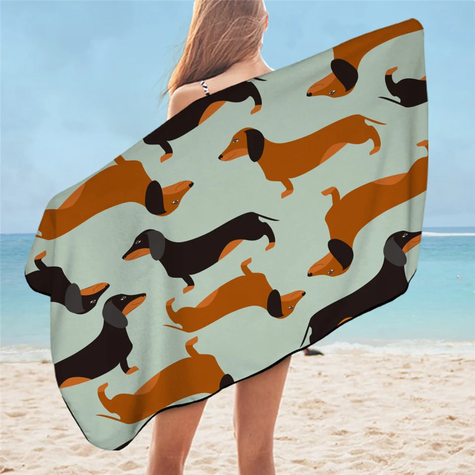 Dachshund Beach Towel - Image 4