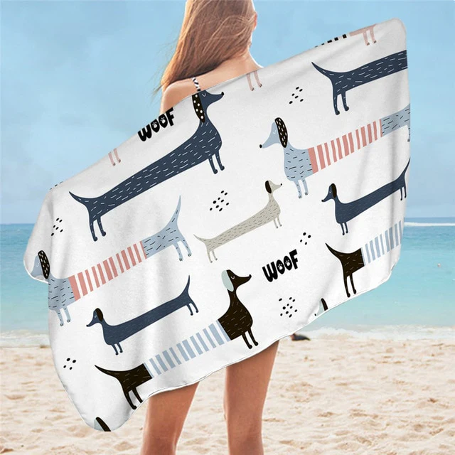Dachshund Beach Towel - Image 9