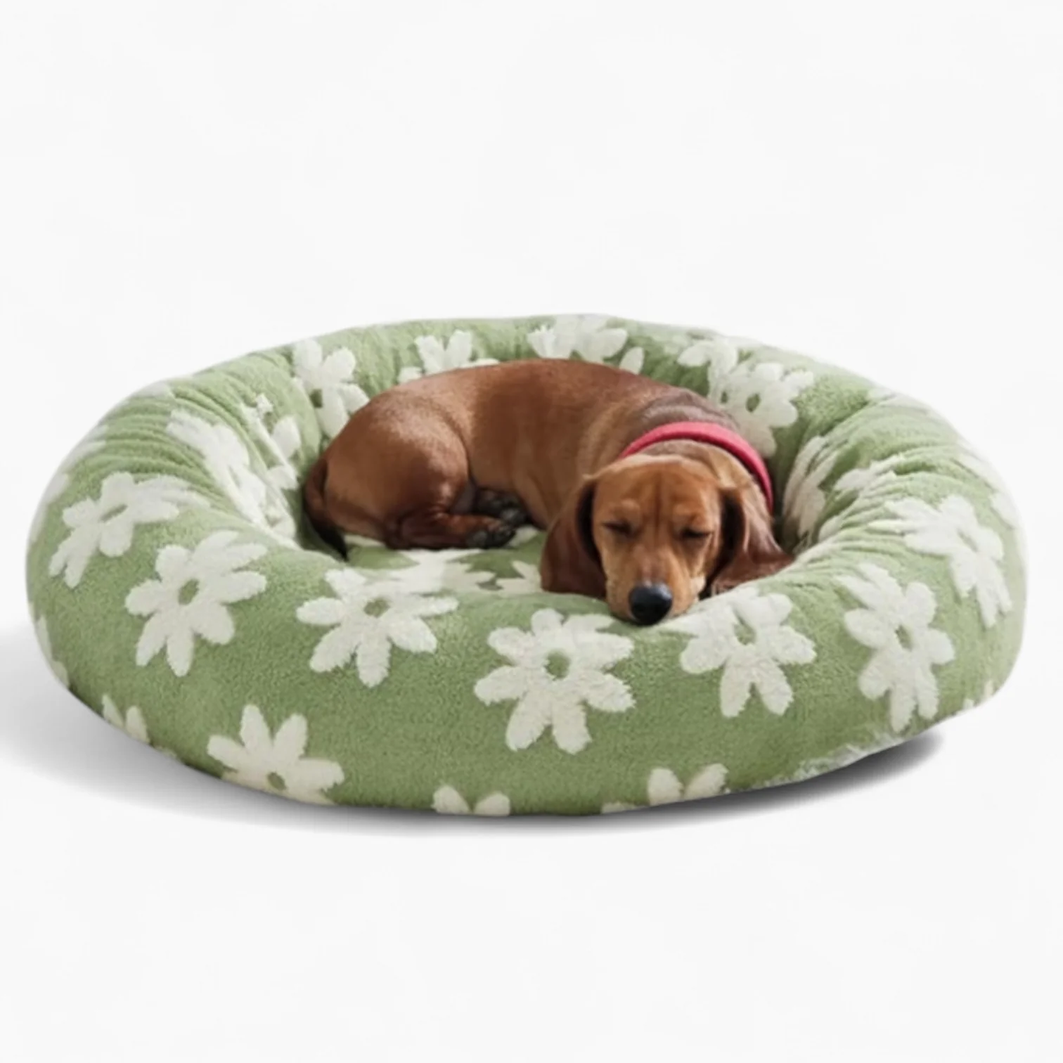 SnoutCircle Dachshund Bed – Plush Round Nest for Ultimate Comfort - Image 2