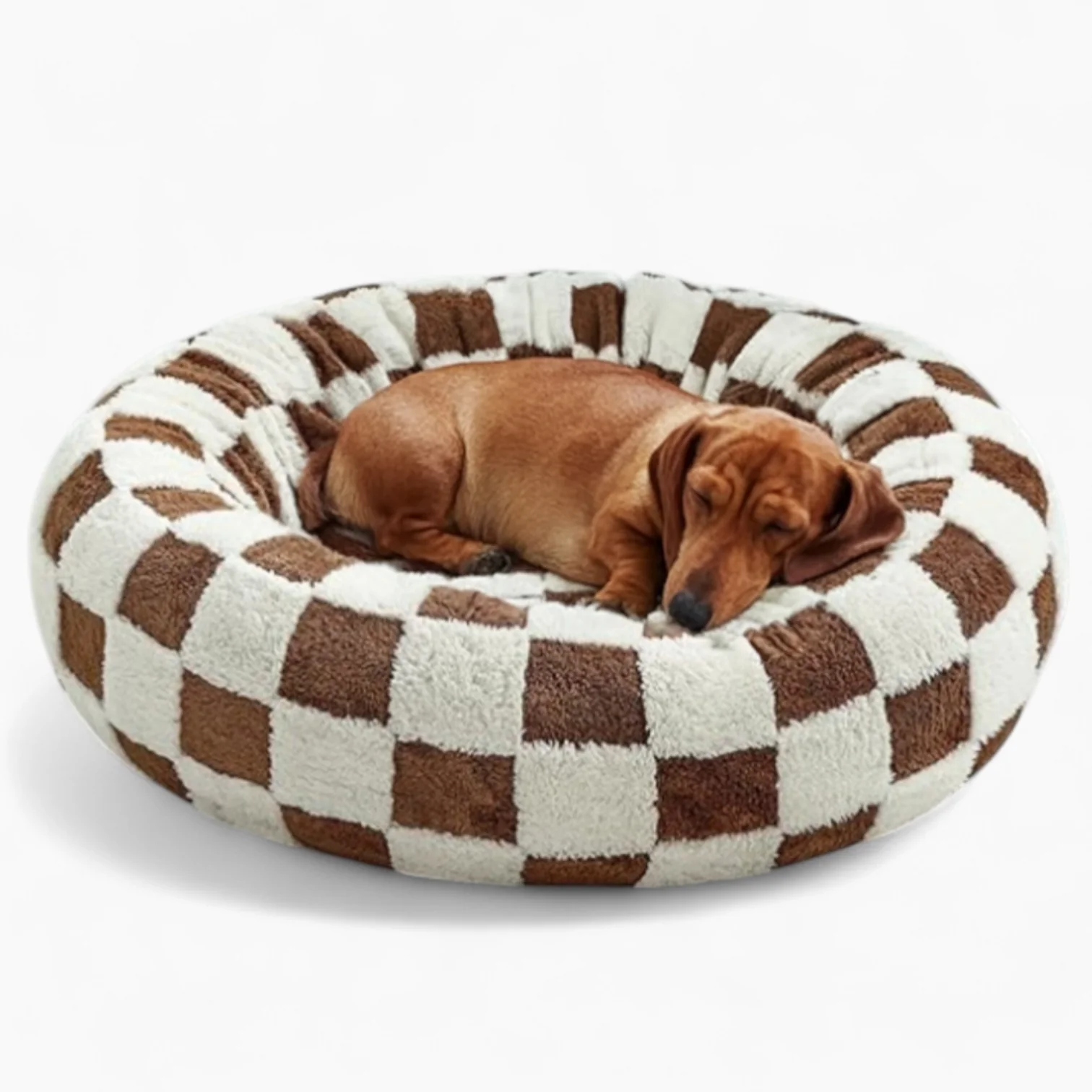 SnoutCircle Dachshund Bed – Plush Round Nest for Ultimate Comfort - Image 3