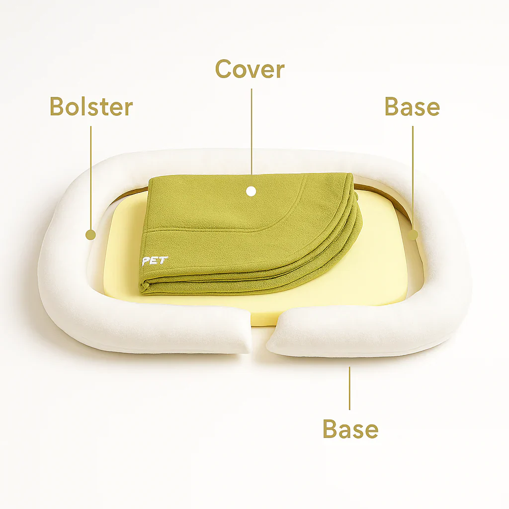 Napdox Dachshund Bed Pad – Orthopedic Rectangular Bolstered Mat - Image 13
