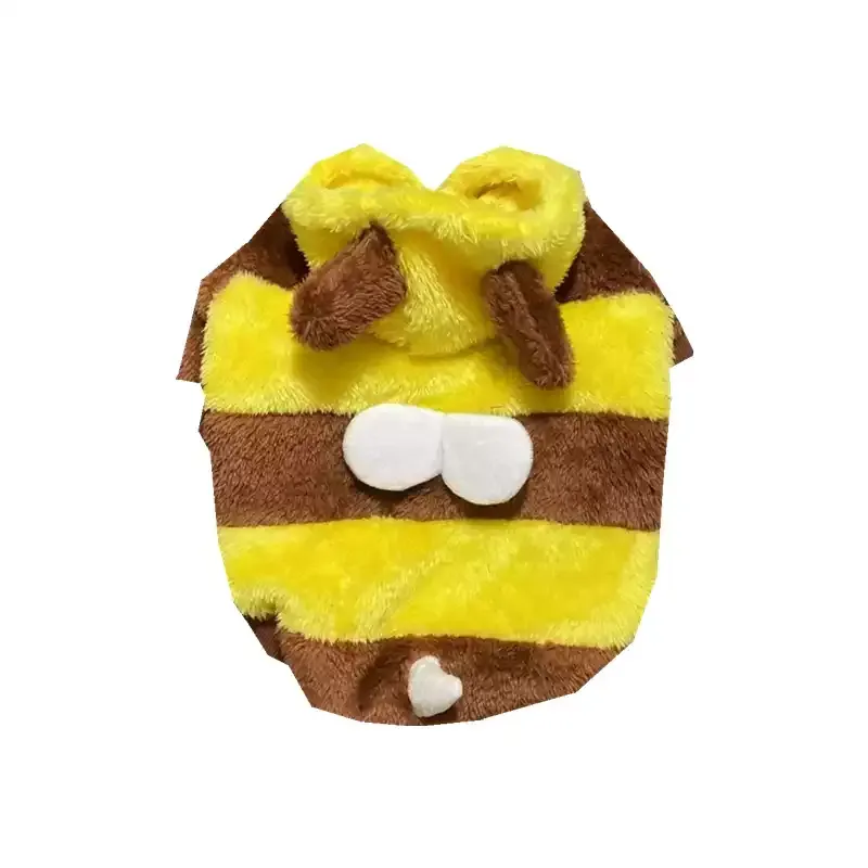 BulmBle Dachshund Bee Sweater – Winter Plush Velvet Dog Hoodie - Image 5